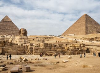 Giza Pyramids and Sphinx